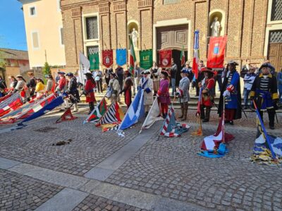 La asociación 1707 Almansa Histórica participan en la recreación histórica de la Batalla de la Marsaglia de localidad italiana de Volvera